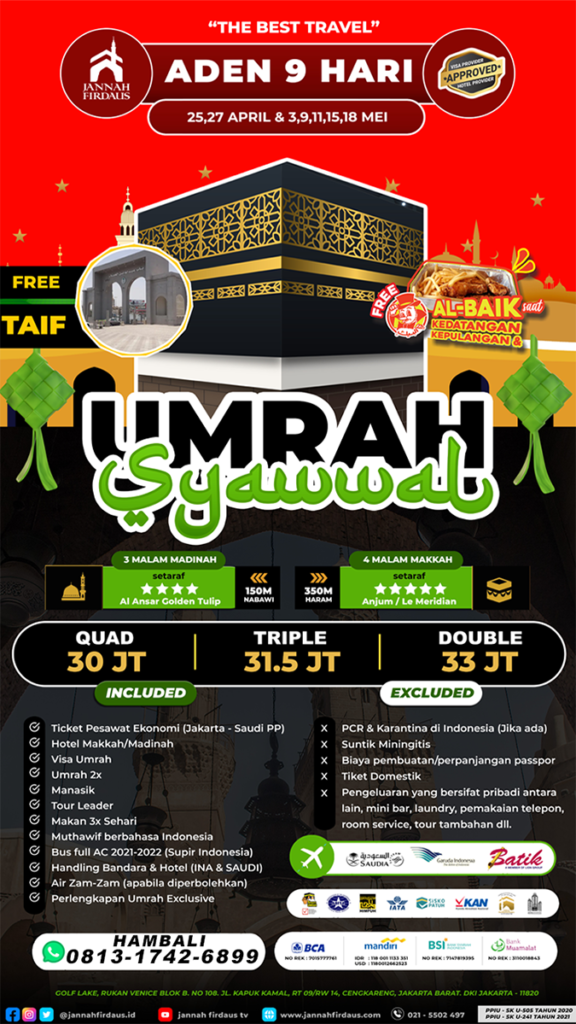 umroh syawal 2023 aden